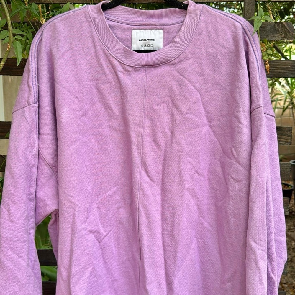 Daniel Patrick Extra Large Men's Sweater Light Purple New Xl Crew Designer